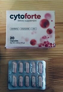 Лячэнне цыстыту з дапамогай натуральных капсул Cyto Forte - водгук пра вынік прымянення